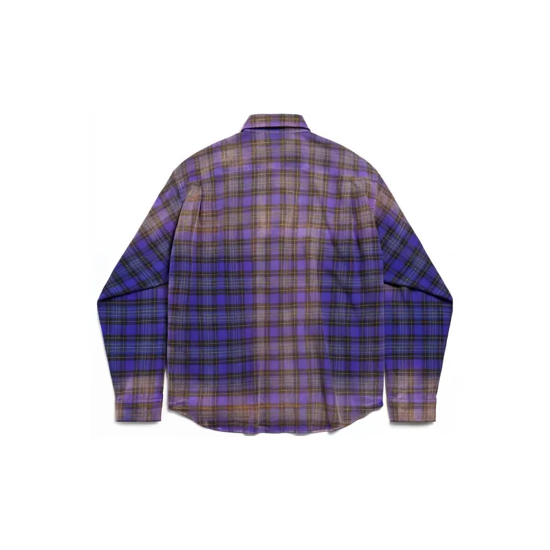 Balenciaga FW23 Shirt Loose Fit Style Men's Purple-1