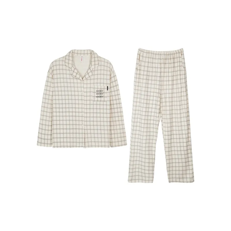 WOLFSFUL Pajama Set Women's Cream Yellow-0