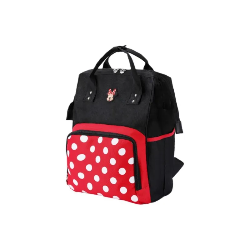 Disney Polyester Backpack Regular Unisex Red Black-5