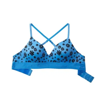 VICTORIA'S SECRET Bra Women's Sky Blue Floral Print