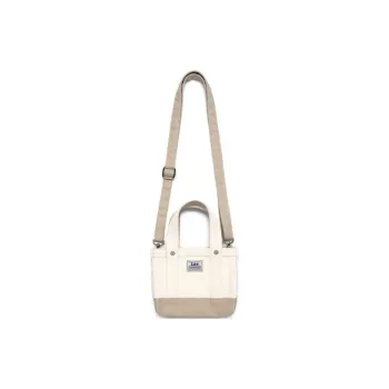 Lee Cotton Crossbody One Shoulder Handbag Mini Unisex Beige