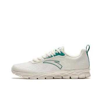Anta Shock Absorbers With Slip Resistant Features Low Top Running Shoes Men's White Green