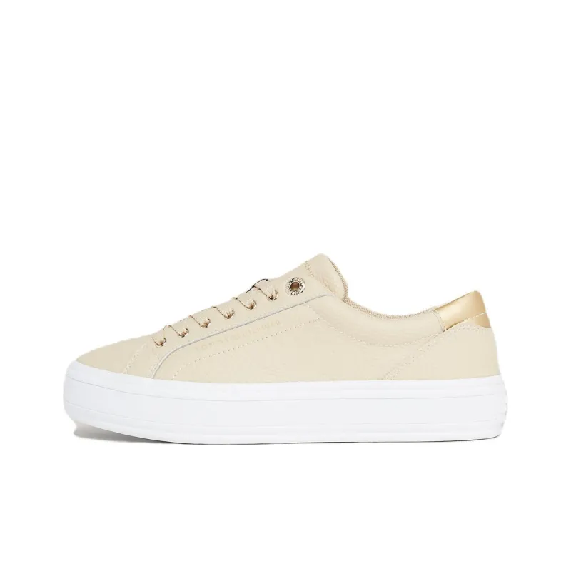 Tommy Hilfiger Low-Top Skateboard Shoes Women's Khaki-0