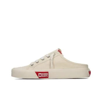BOBBIE BURNS Anti-Slip Wear-Resistant Low-Top Canvas Shoes Unisex White