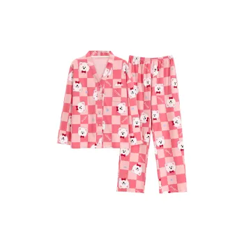 The Story Of The Flower Season Pajama Set Women's Dark Pink