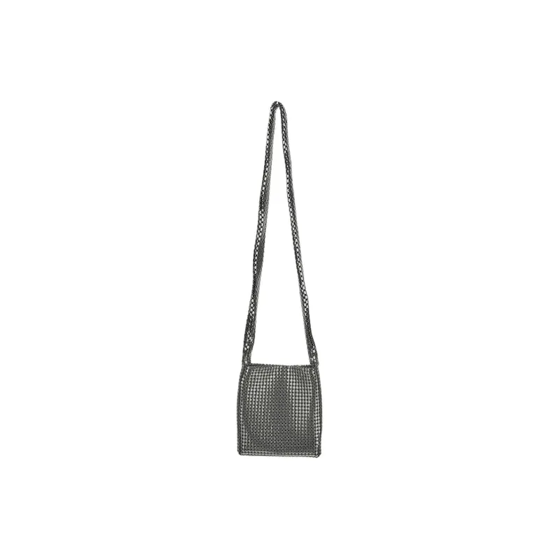 Paco Rabanne Aluminum Crossbody Bag Shoulder Bag Women's Silver-4