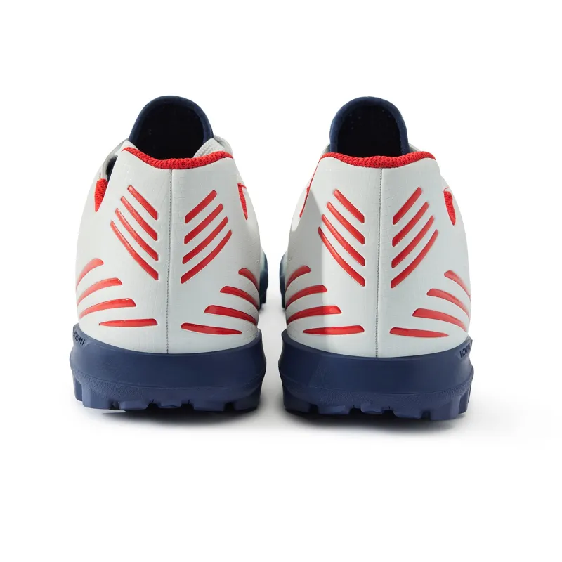 Umbro TF Rubber Broken Studs Artificial Ground Wear-Resistant Soccer Shoes Men's White Blue Red-3