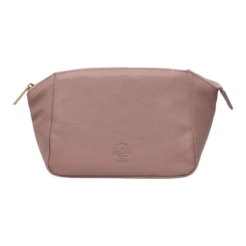 Herschel Pure Vegan Leather Makeup Bag Unisex Gray Rose-0