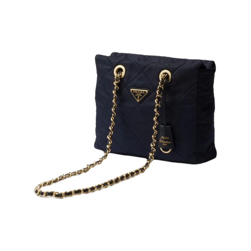 PRADA Fabric Crossbody Bag Shoulder Bag Women's Marine Blue-1