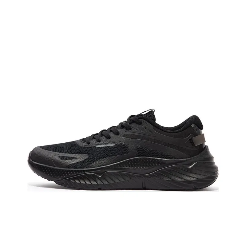 361° Cushioning Abrasion Resistant Breathable Low Top Running Shoes Men's Black-0