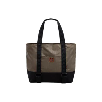 Vans SPITFIRE WHEELS Collaboration Nylon Tote Bag, Shopping Bag, Shoulder Bag, Handbag Regular Unisex Brown