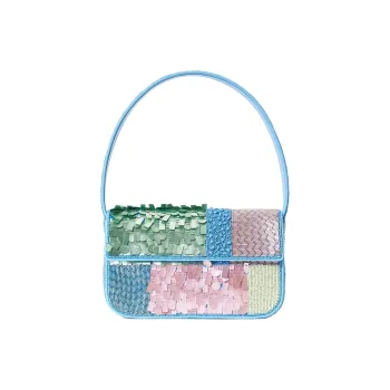 Staud Glass Beads With Pure Fabric Leather Binding One Shoulder Handbags Women's Multicolor