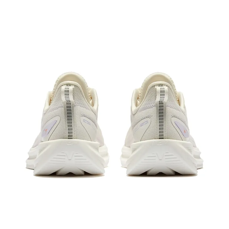 Erke Water Drift 5.0 Cushioning Breathable Low Top Running Shoes Women's Microcrystal White Aromatherapy Lavender-3