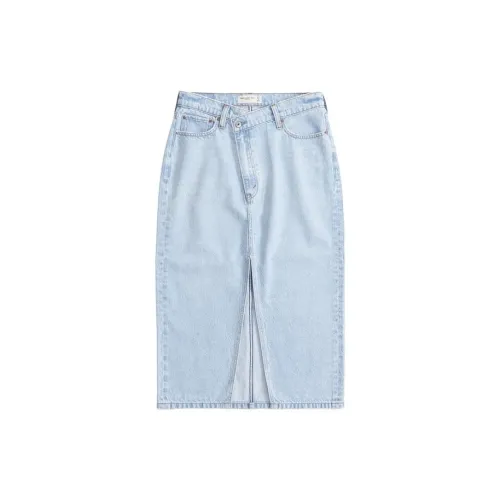 Abercrombie＆Fitch Denim Long Skirts Women's Light