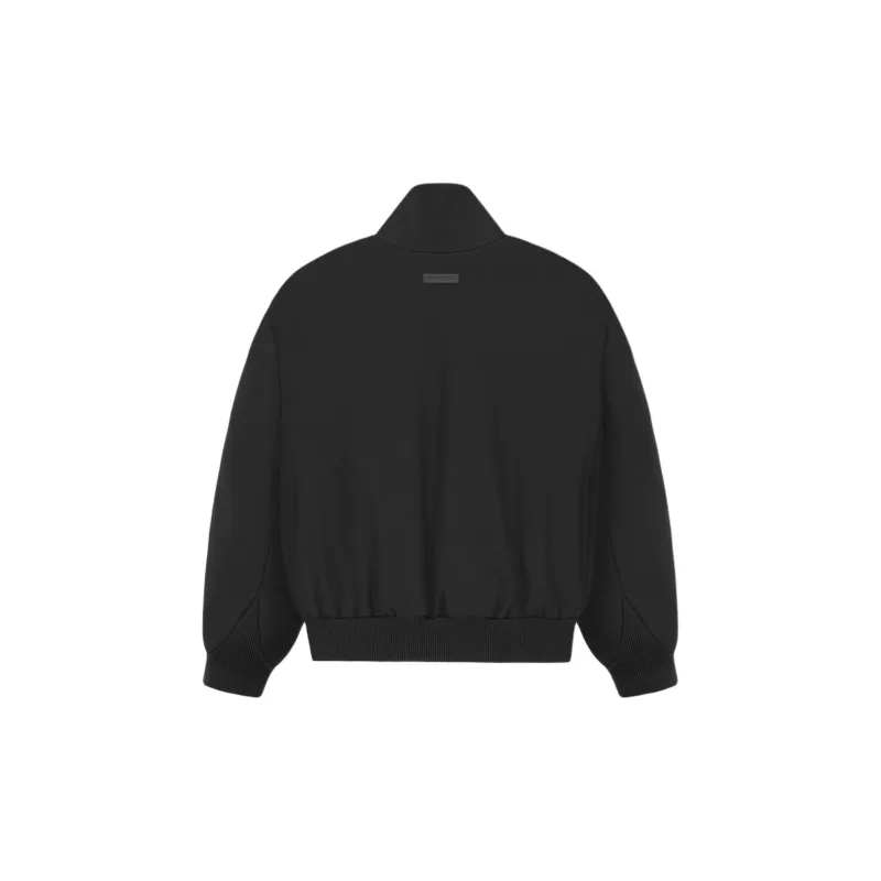 Fear Of God Logo Plaque Zip Up Bomber Jacket-1