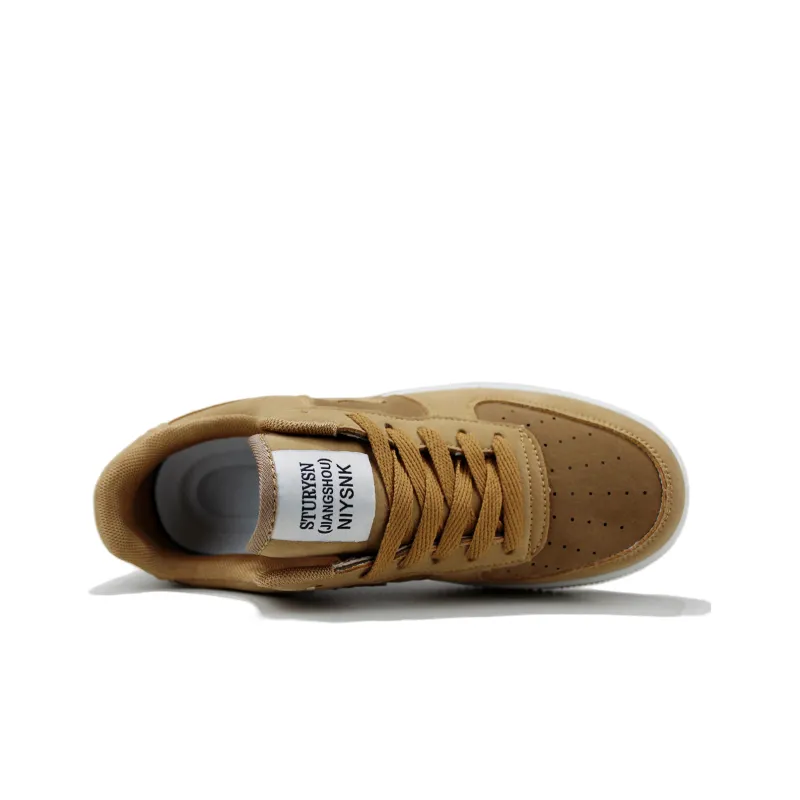 STUR YSN Wear-Resistant Low-Top Skateboard Shoes Unisex Yellow-4