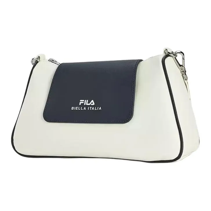 FILA Polyurethane Bonded PU Bonded Synthetic Leather Crossbody Bag Shoulder Bag Mini Women's Ivory-1