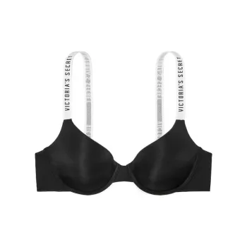 Victoria's Secret Bra Women's Black White Shoulder Strap