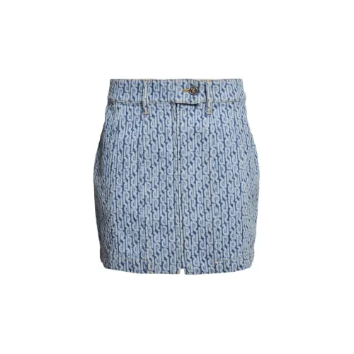 Paco Rabanne Denim Short Skirts Women's Blue