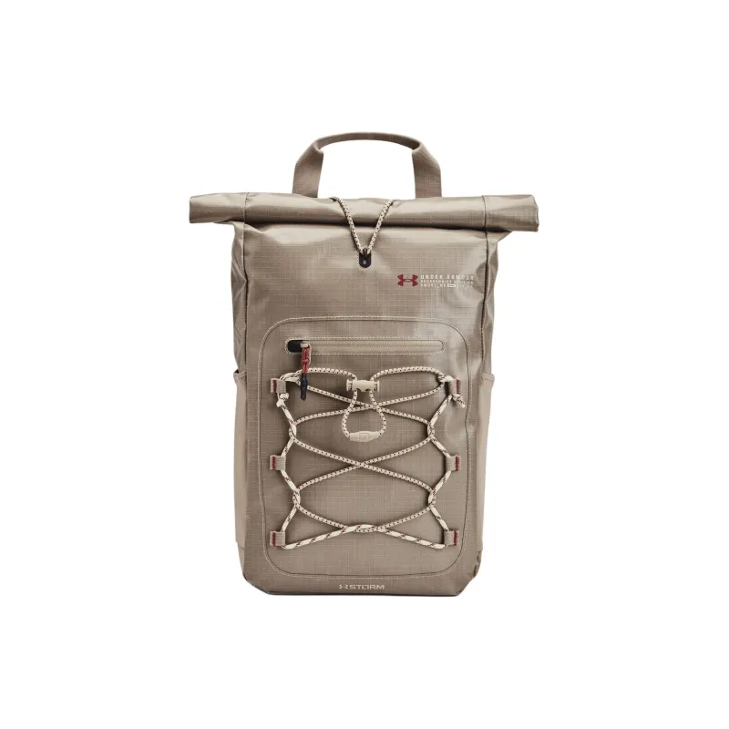 Under Armour Polyester Backpack Small Size Men's Timberwolves Gray Brown With Silt-0