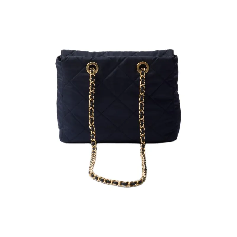 PRADA Fabric Crossbody Bag Shoulder Bag Women's Marine Blue-2
