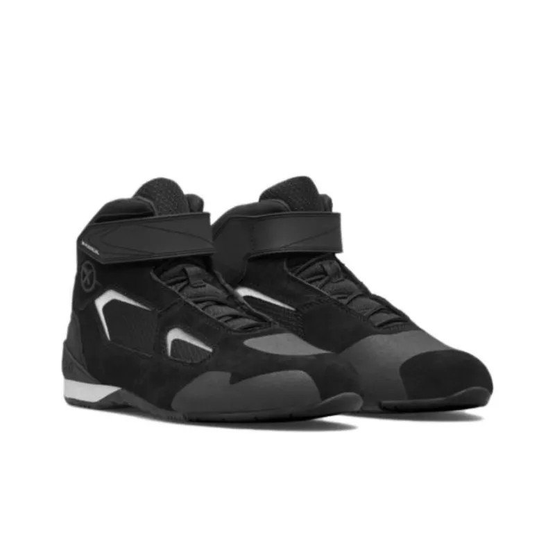 XPD X-Radical Cushioning Wear-Resistant High-Top Skateboard Shoes Unisex Black-2