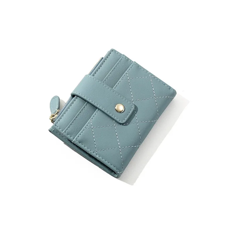 BRINCH PU Coin Purse Money Clip Wallet Card Holder Regular Women's Pink/Yellow/Blue-9