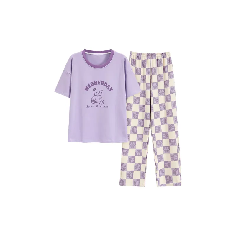 Mulong Family Pajama Set Women's Purple-0