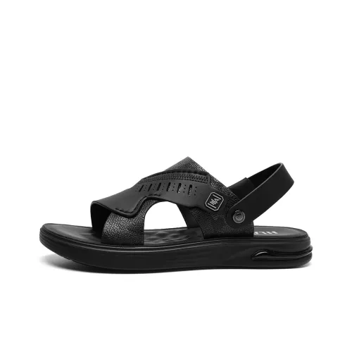 HLA Beach Sandals Unisex Black