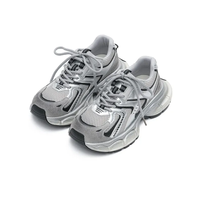 MASOOMAKE Abrasion Resistant Height Increasing Low Top Chunky Sneakers Women's-1