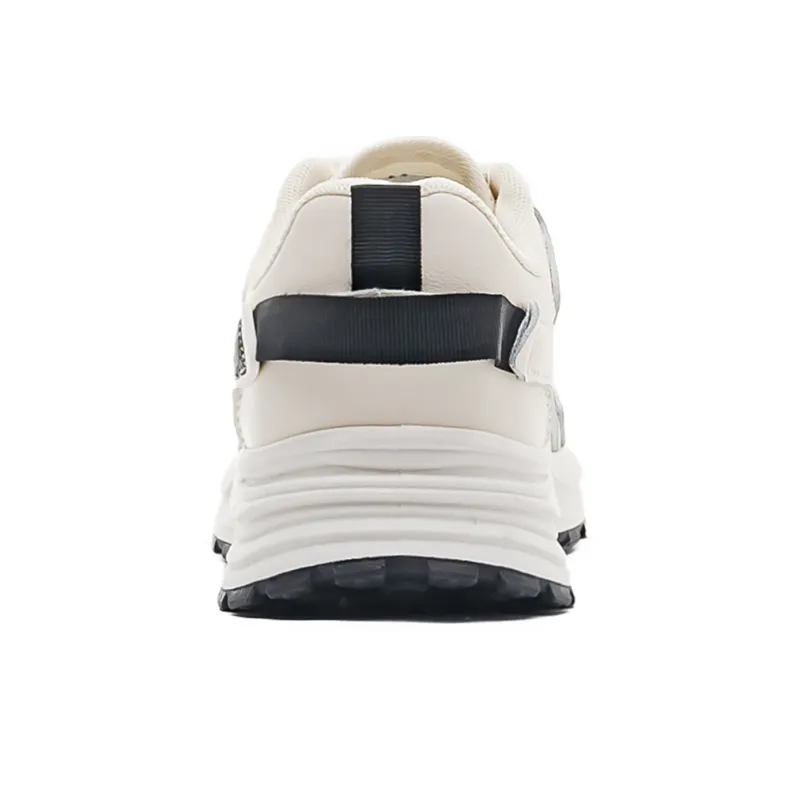 Warrior Anti Slip And Wear Resistant Breathable Low Top Running Shoes Unisex Beige Black-4