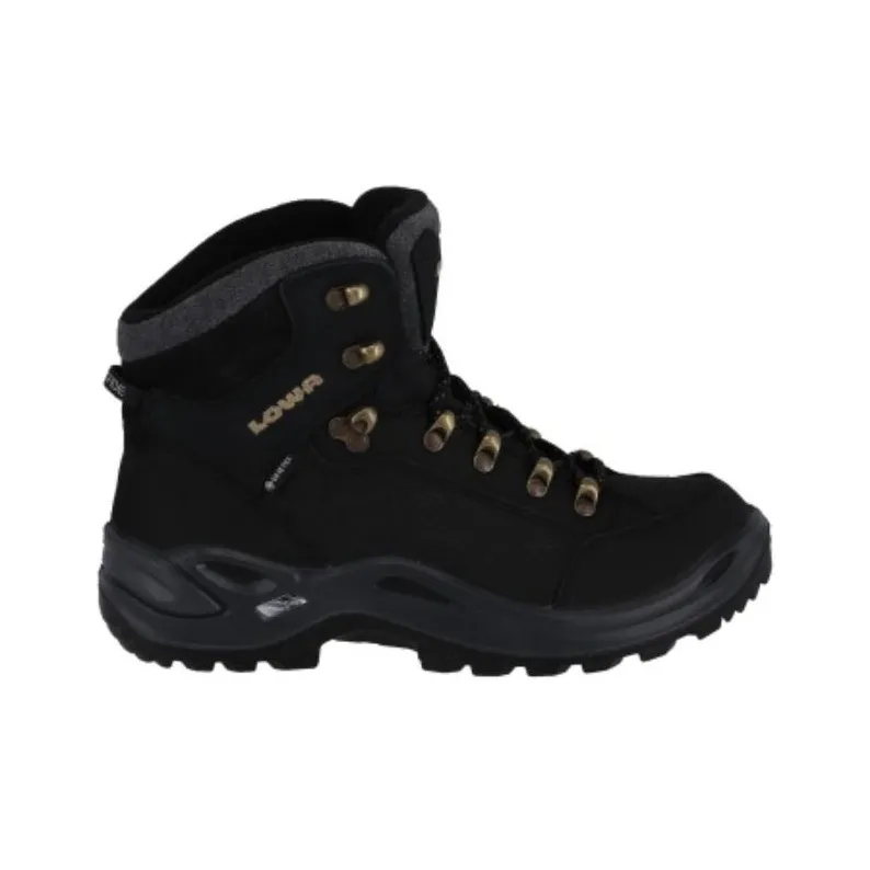Lowa Renegade Warm GTX Cushioning, Wear Resistant High Top Hiking Shoes Women's Black-1