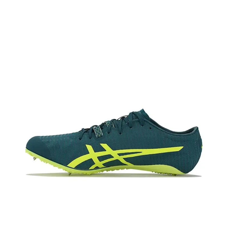Asics SonicSprint Elite2 Cushioning Wear-Resistant Low-Top Running Shoes Unisex Green Yellow-0