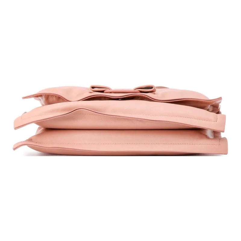 FERRAGAMO Viva Cow Leather Pillow Bag, Crossbody Bag, Shoulder Bag Women's Dark Pink-3
