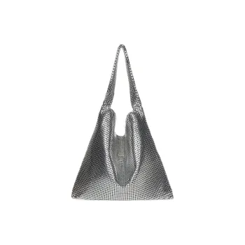 Paco Rabanne Aluminum Assemble Handbag Women's Silver