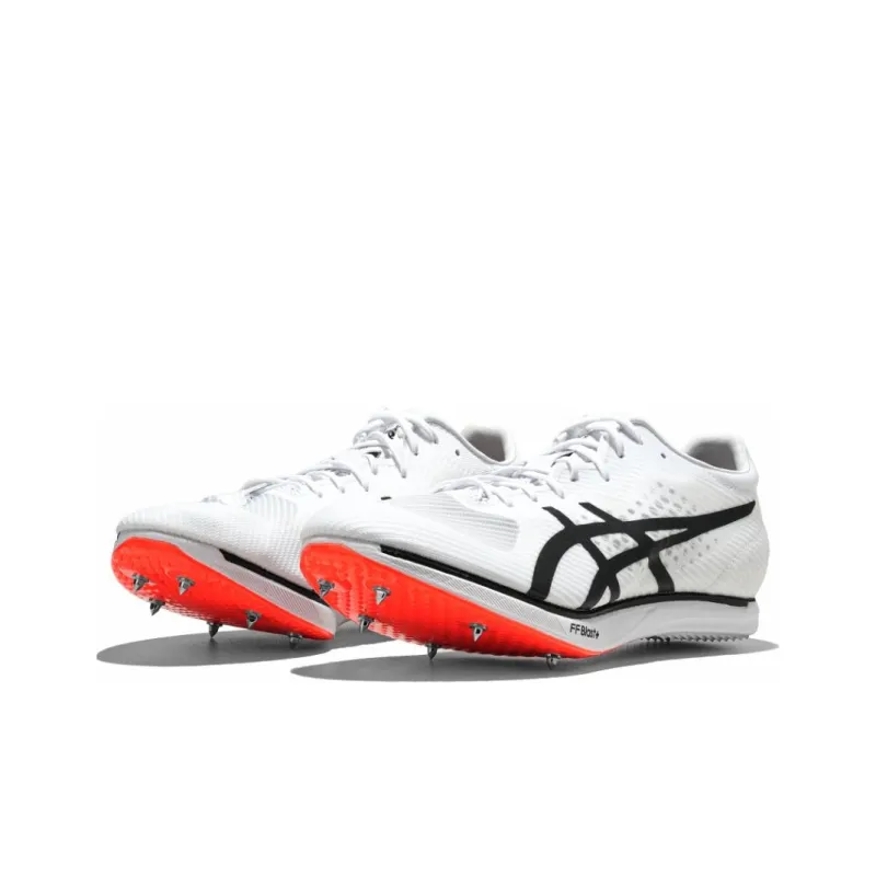 Asics Abrasion Resistant Breathable Low Top Marathon Running Shoes Unisex White-2