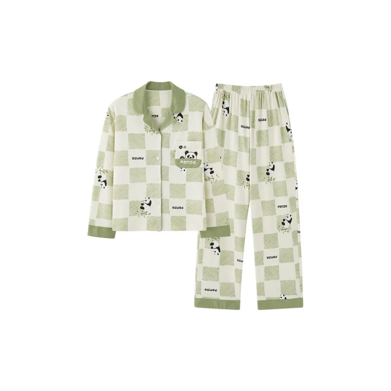 Ordifen Pajama Set Women's Light Green-0