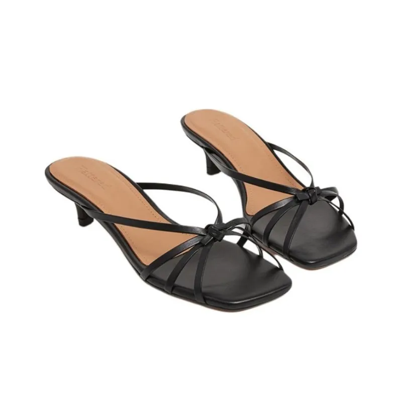 FLATTERED Slide Slippers 3.5cm Women's Black-2