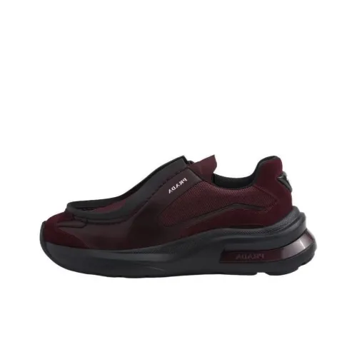 PRADA Low Top Casual Shoes Men's Burgundy