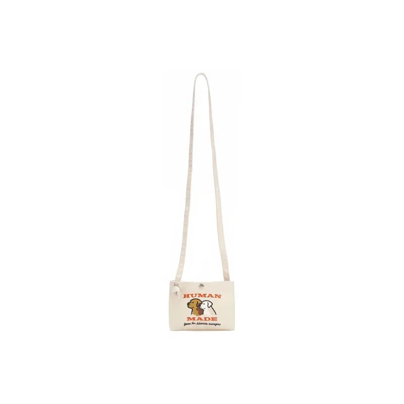HUMAN MADE Cotton Shoulder Bag Mini Unisex White-2