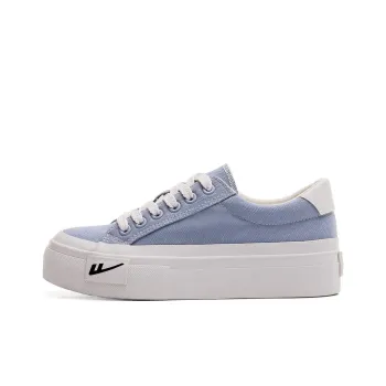 Warrior Wear Resistant Height Increasing Low Top Canvas Shoes Women's Light Blue