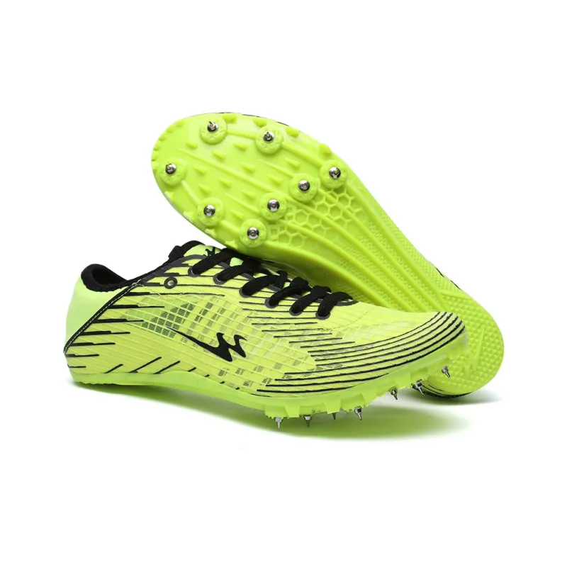 Binary Cushioning Anti Slip Wear Resistant Breathable Lightweight Rebound Low Top Running Shoes Unisex Neon Green-5