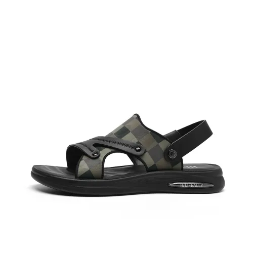 HLA Beach Sandals Unisex Black