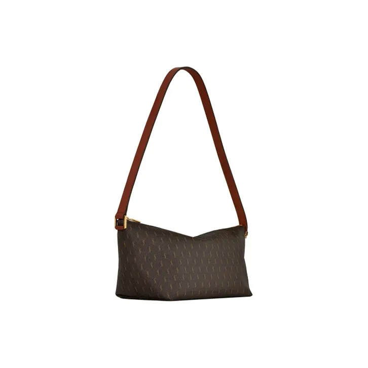 SAINT LAURENT Monogramme Canvas With Smooth Leather Shoulder Bag, Portable Crossbody Bag Women's-2