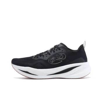 BMAI Cushioning Anti Slip Wear Resistant Breathability Mid Top Running Shoes Women's White Black