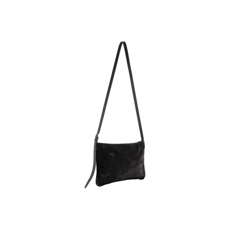DRIES VAN NOTEN Suede Crossbody Bag Shoulder Bag Men's Black-1