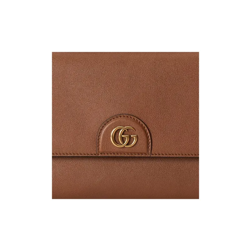 GUCCI Diana Leather Small Square Bag Handbag Shoulder Bag Crossbody Bag Women's Brown-7