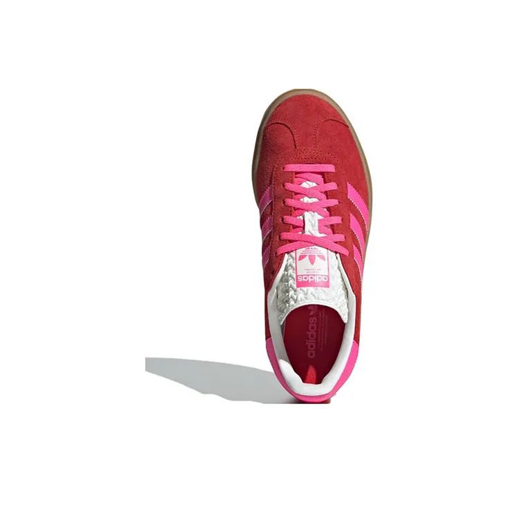 Adidas Gazelle Bold Collegiate Red Lucid Pink Women's-3