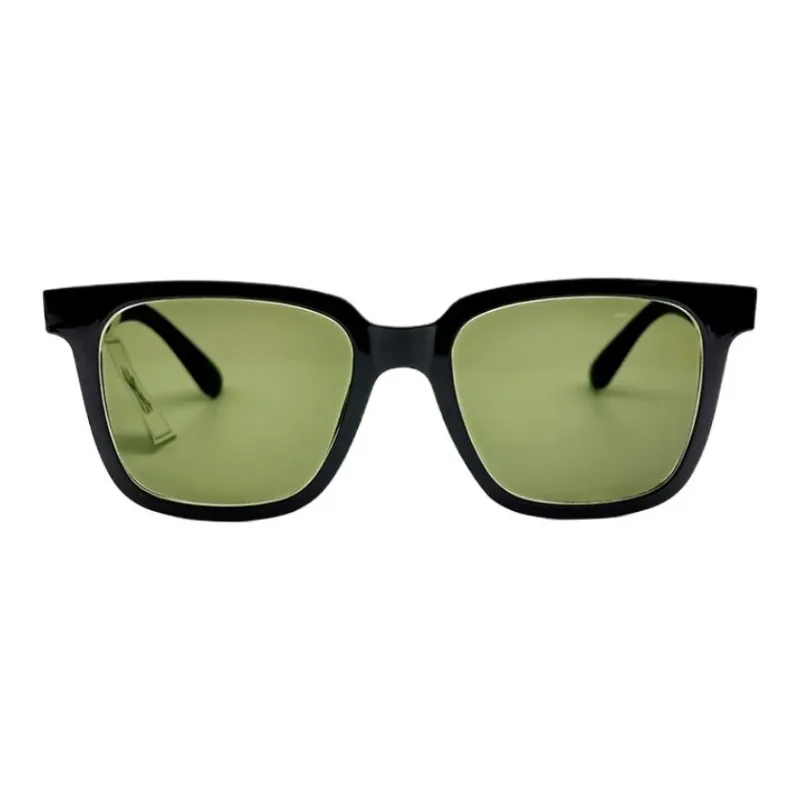 MLB TR/Memory Plastic Square Sunglasses Unisex Black-0