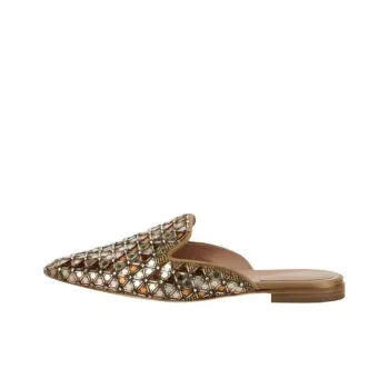 ALBERTA FERRETTI Wrap-toe Slippers Women's Brown